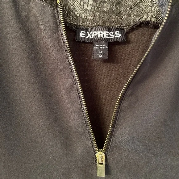 Express Hunter Green Sleeveless Top SZ M - Picture 2 of 4